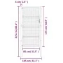 Puerta de jardín acero gris antracita 105x225 cm de vidaXL, Puertas de jardín - Ref: Foro24-154563, Precio: 257,49 €, Descuen...