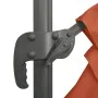 Sombrilla voladiza con LEDs terracota 400x300 cm de vidaXL, Sombrillas - Ref: Foro24-319934, Precio: 262,65 €, Descuento: %