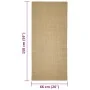 Alfombra de sisal para rascador 66x150 cm de vidaXL, Accesorios de muebles para gatos - Ref: Foro24-3203410, Precio: 59,86 €,...