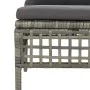 Set de muebles de jardín 13 pzas y cojines ratán sintético gris de vidaXL, Conjuntos de jardín - Ref: Foro24-3187588, Precio:...