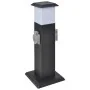 Columna con enchufes y lámpara para el jardín negra de vidaXL, Enchufes de pared - Ref: Foro24-41235, Precio: 38,80 €, Descue...