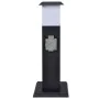 Column with sockets and black garden lamp by vidaXL, wall sockets - Ref: Foro24-41235, Price: 38,80 €, Discount: %