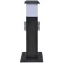 Column with sockets and black garden lamp by vidaXL, wall sockets - Ref: Foro24-41235, Price: 38,80 €, Discount: %