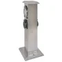 Stainless steel column with plug and timer for the garden by vidaXL, wall sockets - Ref: Foro24-41237, Price: 54,05 €, Discou...