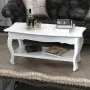 Mesa de centro de 2 niveles de MDF blanca de vidaXL, Mesas de centro - Ref: Foro24-60629, Precio: 138,28 €, Descuento: %
