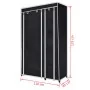 Armarios de tela 2 unidades negro de vidaXL, Armarios roperos - Ref: Foro24-60720, Precio: 79,85 €, Descuento: %