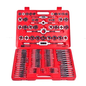 Set de terrajas y macho de rosca 111 piezas de vidaXL, Roscas - Ref: Foro24-210013, Precio: 121,99 €, Descuento: %