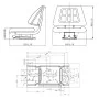 Asiento de tractor con respaldo negro de vidaXL, Accesorios y piezas para tractores - Ref: Foro24-210156, Precio: 99,14 €, De...