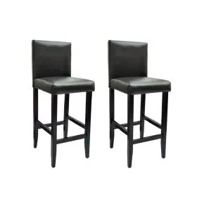 Küchenhocker 2 Einheiten aus schwarzem Kunstleder von vidaXL, Küchenhocker - Ref: Foro24-240071, Preis: 204,80 €, Rabatt: %