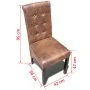 Sillas de comedor 2 unidades de color marrón de vidaXL, Sillas de comedor - Ref: Foro24-241157, Precio: 218,76 €, Descuento: %