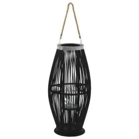 Portavelas colgante bambú negro 60 cm de vidaXL, Candelabros - Ref: Foro24-246813, Precio: 53,41 €, Descuento: %