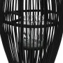 Portavelas colgante bambú negro 60 cm de vidaXL, Candelabros - Ref: Foro24-246813, Precio: 53,41 €, Descuento: %