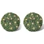 Hoja Artificial Bola de poda 35 cm Con cuerda de LED solar 2 piezas de vidaXL, Luces de Navidad - Ref: Foro24-270058, Precio:...