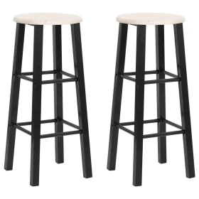 Taburetes de cocina 2 unidades MDF negros de vidaXL, Taburetes de cocina - Ref: Foro24-284388, Precio: 61,82 €, Descuento: %