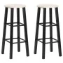 Taburetes de cocina 2 unidades MDF negros de vidaXL, Taburetes de cocina - Ref: Foro24-284388, Precio: 61,82 €, Descuento: %