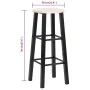 Taburetes de cocina 2 unidades MDF negros de vidaXL, Taburetes de cocina - Ref: Foro24-284388, Precio: 61,82 €, Descuento: %
