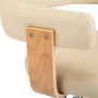 Silla de comedor giratoria madera curvada cuero sintético crema de vidaXL, Sillas de comedor - Ref: Foro24-287417, Precio: 14...