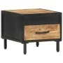 Mesita de noche de madera de mango rugosa 40x40x35 cm de vidaXL, Mesitas de noche - Ref: Foro24-288472, Precio: 71,86 €, Desc...
