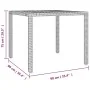 Mesa de jardín ratán PE negro y superficie madera maciza acacia de vidaXL, Mesas de jardín - Ref: Foro24-319548, Precio: 129,...