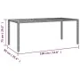 Gartentisch aus schwarzem PE-Rattan und massivem Akazienholz von vidaXL, Gartentische - Ref: Foro24-319554, Preis: 184,44 €, ...