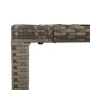 Mesa de jardín superficie de vidrio ratán PE gris 90x90x75 cm de vidaXL, Mesas de jardín - Ref: Foro24-319896, Precio: 105,98...