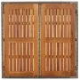 Mesa de jardín superficie de madera ratán PE gris 90x90x75 cm de vidaXL, Mesas de jardín - Ref: Foro24-319898, Precio: 114,60...