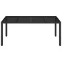 Gartentisch Glasoberfläche PE Rattan schwarz 190x90x75 cm von vidaXL, Gartentische - Ref: Foro24-319903, Preis: 225,69 €, Rab...