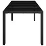 Gartentisch Glasoberfläche PE Rattan schwarz 190x90x75 cm von vidaXL, Gartentische - Ref: Foro24-319903, Preis: 225,69 €, Rab...