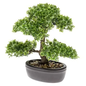 Emerald Mini Kunstbonsai Ficus grün 32 cm 420002 von Emerald, Künstliche Flora - Ref: Foro24-414503, Preis: 52,05 €, Rabatt: %