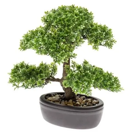 Emerald Mini Kunstbonsai Ficus grün 32 cm 420002 von Emerald, Künstliche Flora - Ref: Foro24-414503, Preis: 52,05 €, Rabatt: %