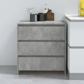 Aparador de madera contrachapada gris hormigón 70x41x75 cm de vidaXL, Aparadores - Ref: Foro24-809750, Precio: 79,71 €, Descu...