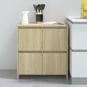 Oak Sonoma plywood sideboard 70x41x75 cm by vidaXL, Sideboards - Ref: Foro24-809767, Price: 87,06 €, Discount: %