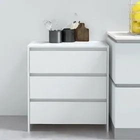 White plywood sideboard 70x41x75 cm by vidaXL, Sideboards - Ref: Foro24-809746, Price: 80,11 €, Discount: %