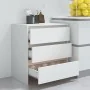 Aparador de madera contrachapada blanco 70x41x75 cm de vidaXL, Aparadores - Ref: Foro24-809746, Precio: 80,11 €, Descuento: %