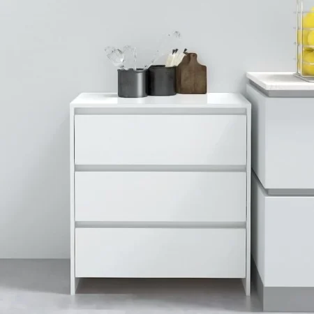 Bright white plywood sideboard 70x41x75 cm by vidaXL, Sideboards - Ref: Foro24-809752, Price: 84,74 €, Discount: %