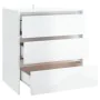 Bright white plywood sideboard 70x41x75 cm by vidaXL, Sideboards - Ref: Foro24-809752, Price: 84,74 €, Discount: %