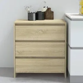 Aparador de madera contrachapada roble Sonoma 70x41x75 cm de vidaXL, Aparadores - Ref: Foro24-809749, Precio: 83,91 €, Descue...