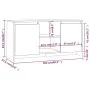 Mueble de TV madera de ingeniería marrón roble 102x37,5x52,5cm de vidaXL, Muebles TV - Ref: Foro24-813022, Precio: 70,48 €, D...