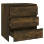 Aparador madera contrachapada color roble ahumado 70x41x75 cm de vidaXL, Aparadores - Ref: Foro24-813005, Precio: 85,12 €, De...