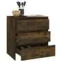 Aparador madera contrachapada color roble ahumado 70x41x75 cm de vidaXL, Aparadores - Ref: Foro24-813005, Precio: 85,12 €, De...