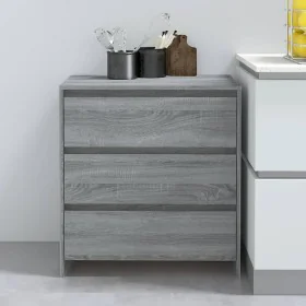 Aparador de madera contrachapada gris Sonoma 70x41x75 cm de vidaXL, Aparadores - Ref: Foro24-813006, Precio: 84,55 €, Descuen...