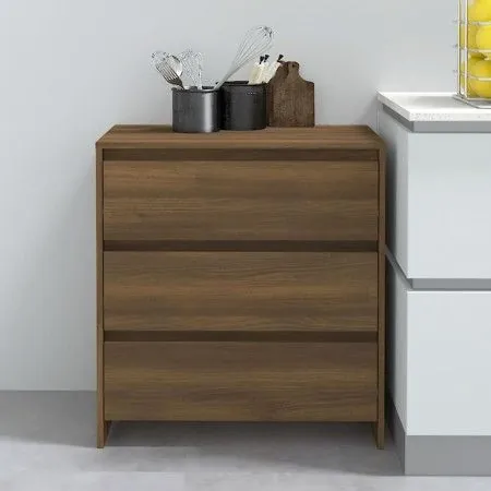 Aparador de madera contrachapada marrón roble 70x41x75 cm de vidaXL, Aparadores - Ref: Foro24-813007, Precio: 83,11 €, Descue...