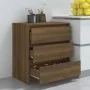 Aparador de madera contrachapada marrón roble 70x41x75 cm de vidaXL, Aparadores - Ref: Foro24-813007, Precio: 83,11 €, Descue...
