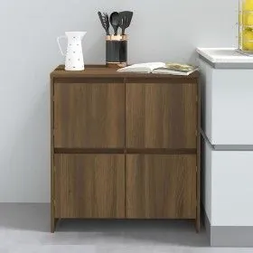 Aparador de madera contrachapada marrón roble 70x41x75 cm de vidaXL, Aparadores - Ref: Foro24-813013, Precio: 66,03 €, Descue...