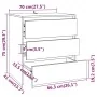 Aparador de 2 piezas madera manufacturada blanca de vidaXL, Aparadores - Ref: Foro24-3098057, Precio: 157,14 €, Descuento: %