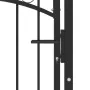 Fence gate with black steel spikes 100x125 cm by vidaXL, garden gates - Ref: Foro24-146389, Price: 154,59 €, Discount: %