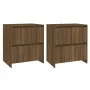 Aparadores 2 uds madera de ingeniería marrón roble 70x41x75 cm de vidaXL, Aparadores - Ref: Foro24-3098096, Precio: 138,64 €,...