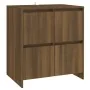 Aparadores 2 uds madera de ingeniería marrón roble 70x41x75 cm de vidaXL, Aparadores - Ref: Foro24-3098096, Precio: 138,64 €,...