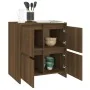 Aparadores 2 uds madera de ingeniería marrón roble 70x41x75 cm de vidaXL, Aparadores - Ref: Foro24-3098096, Precio: 138,64 €,...