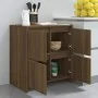 Aparadores 2 uds madera de ingeniería marrón roble 70x41x75 cm de vidaXL, Aparadores - Ref: Foro24-3098096, Precio: 138,64 €,...